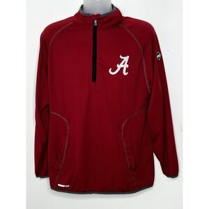 Franchise Club Alabama Crimson Tide Long Sleeve Athletic Top Men's Medium Zipper